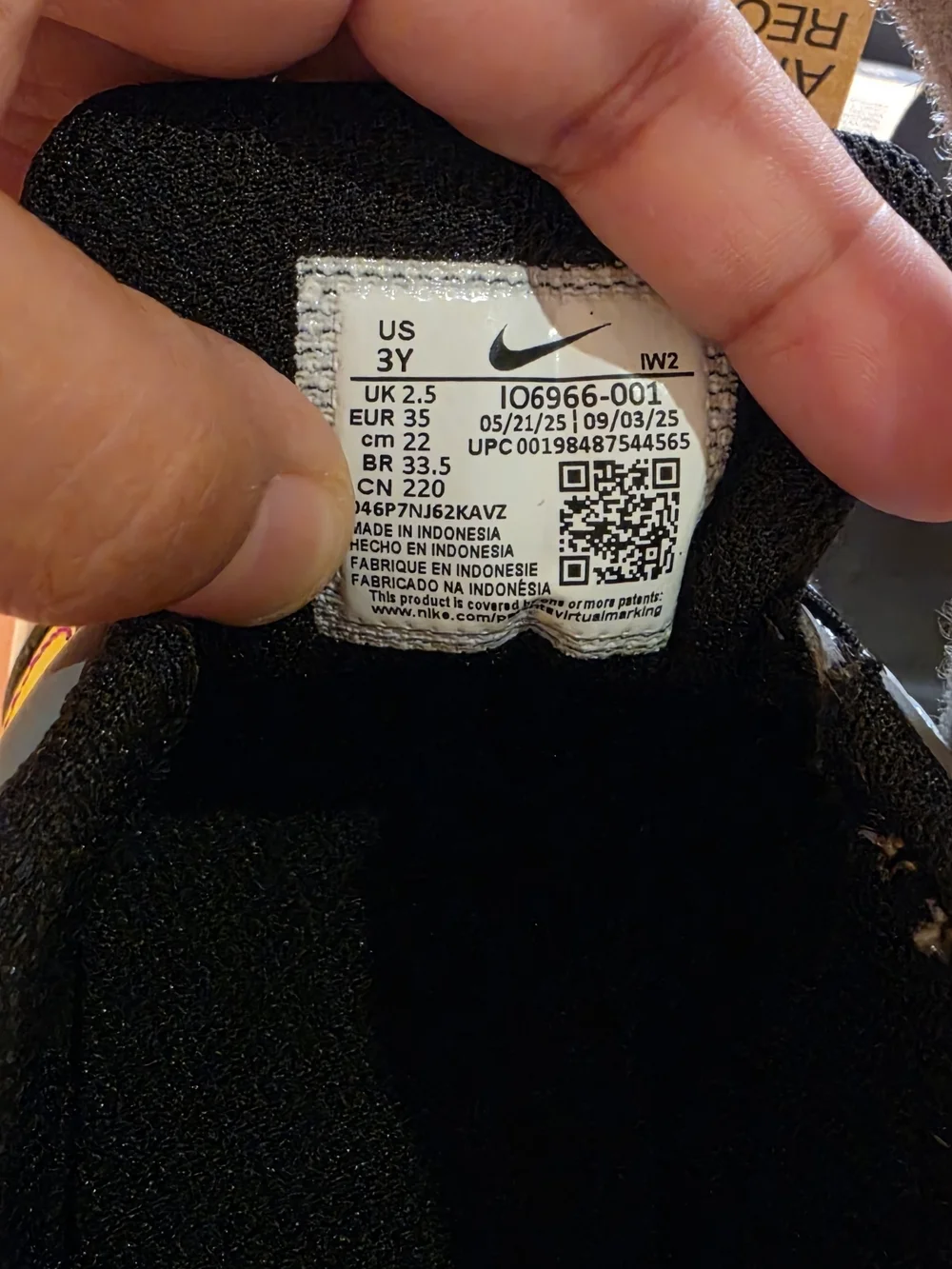 Nike Kids Gray Black Sneakers with Neon Yellow-Pink Gradient Swoosh